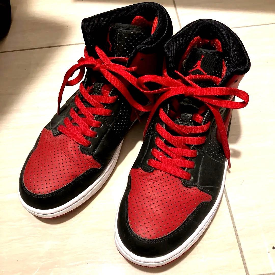 Jordan ブラック/レッド シューズ US10 エアジョーダン　スラムダンク