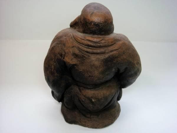 置物■古い備前焼の布袋様(江戸期)古備前 布袋さん 七福神 古民具 時代物 骨董