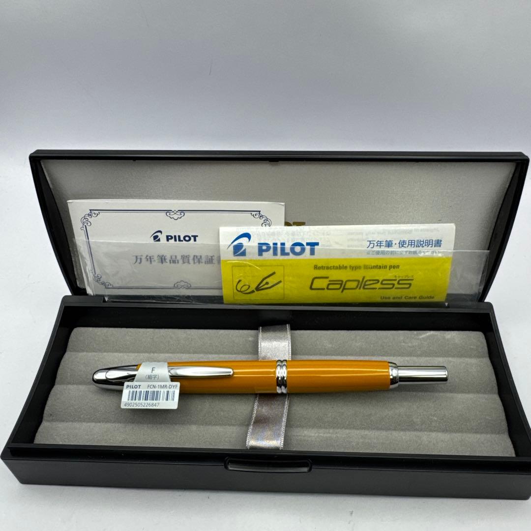 E12 万年筆 PILOTキャップレス イエロー FCN-1MR-DYF