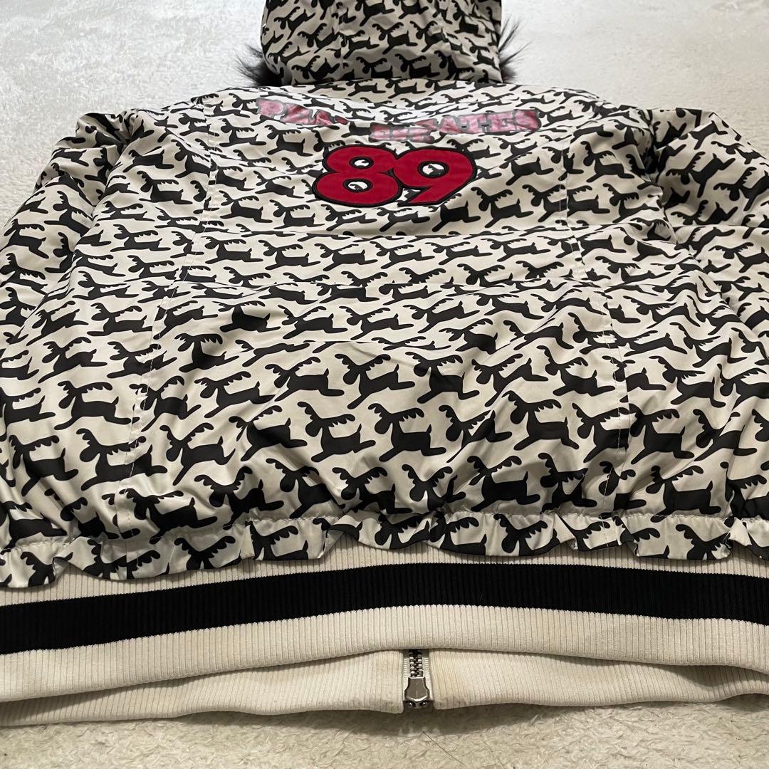 パーリーゲイツ ゴルフ ダウンジャケット 韓国限定 総柄 トナカイ