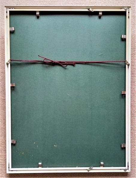 Akiサイン　「ファッション」　鉛筆デッサンに水彩画　　真作