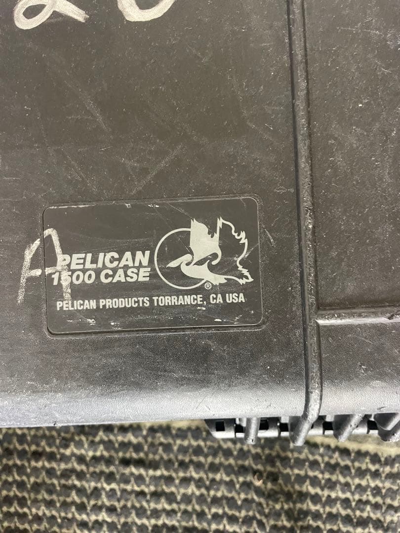 Pelican 1500 ケース ブラック 米軍放出品 フォーム無し M201