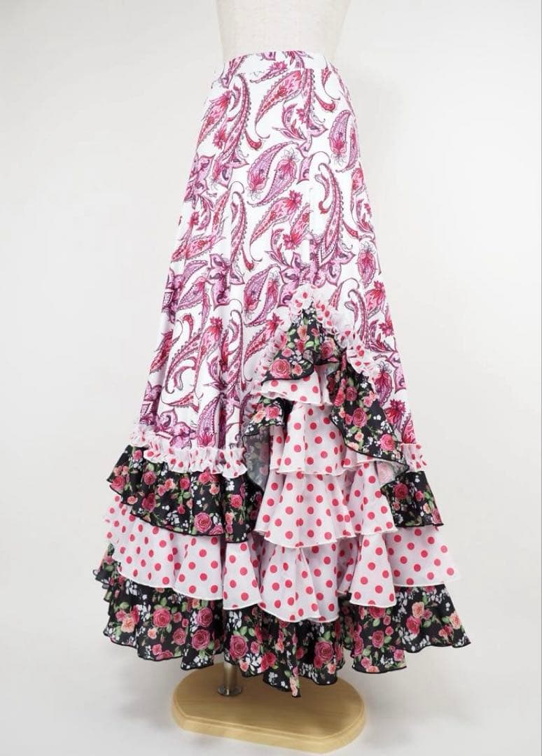 フラメンコ　ファルダ　新品　Leirena フラメンコ衣装　スカート　レッスン