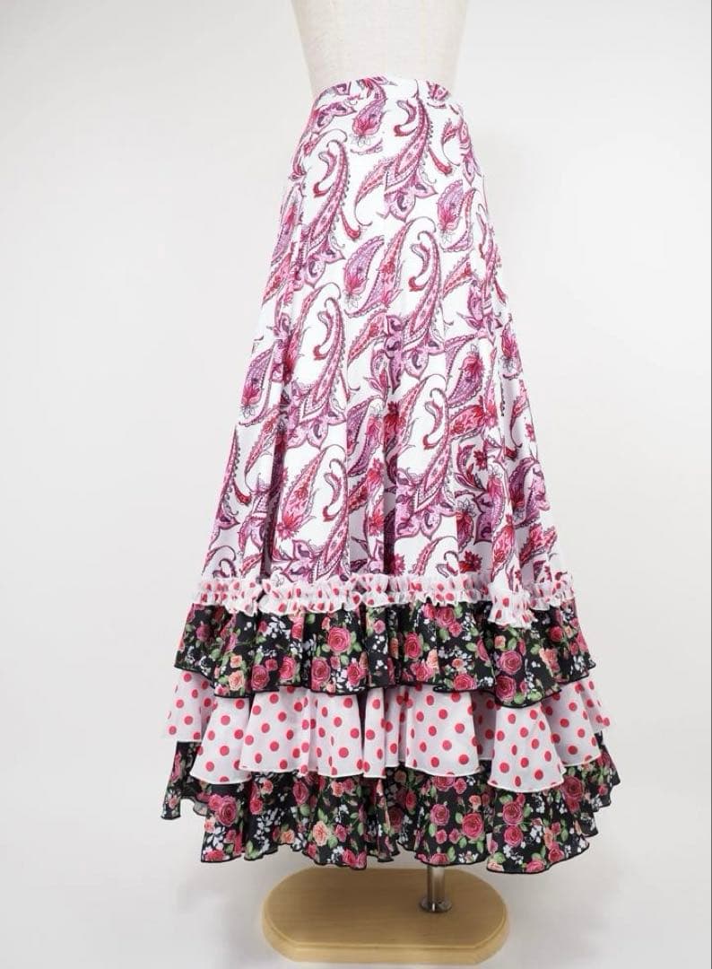 フラメンコ　ファルダ　新品　Leirena フラメンコ衣装　スカート　レッスン