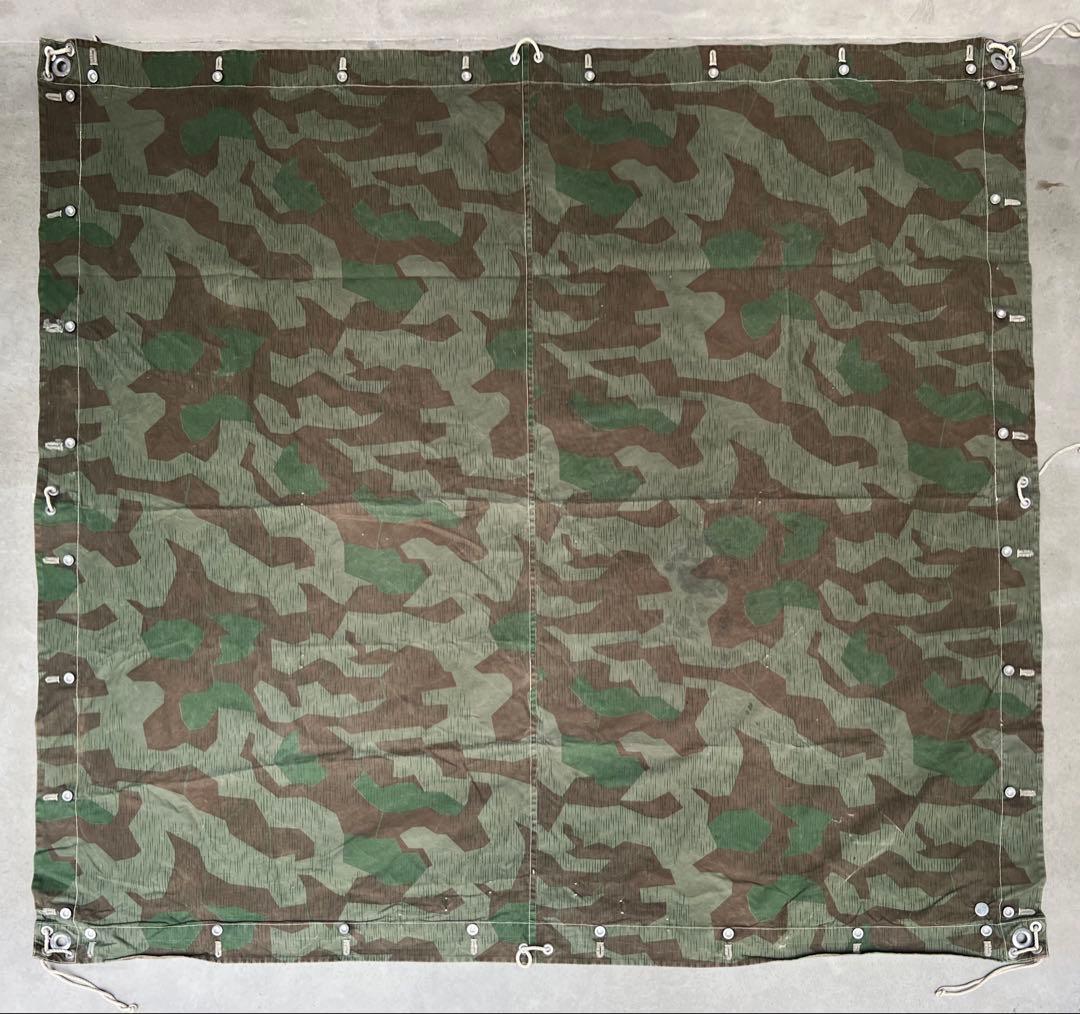 実物 40s スイス軍幕 スプリンターカモ ツェルトバーン ミリタリー テント