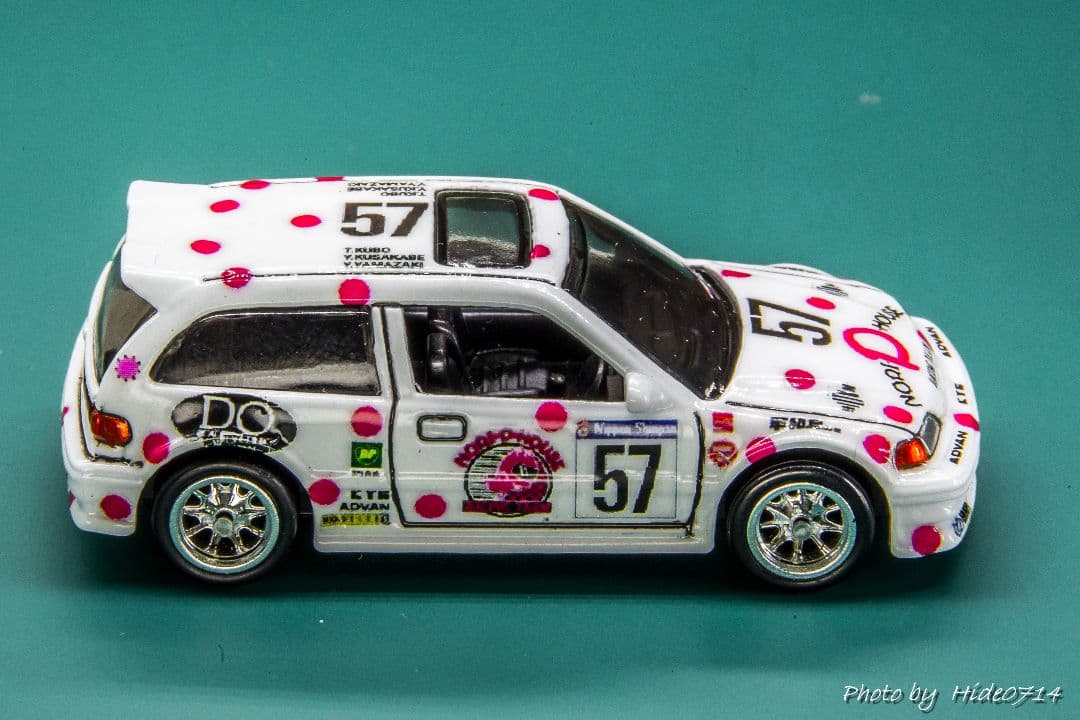 ★自作 カスタム★ 90’ホンダシビックEF【N1耐久 のりピーシビックカラー】