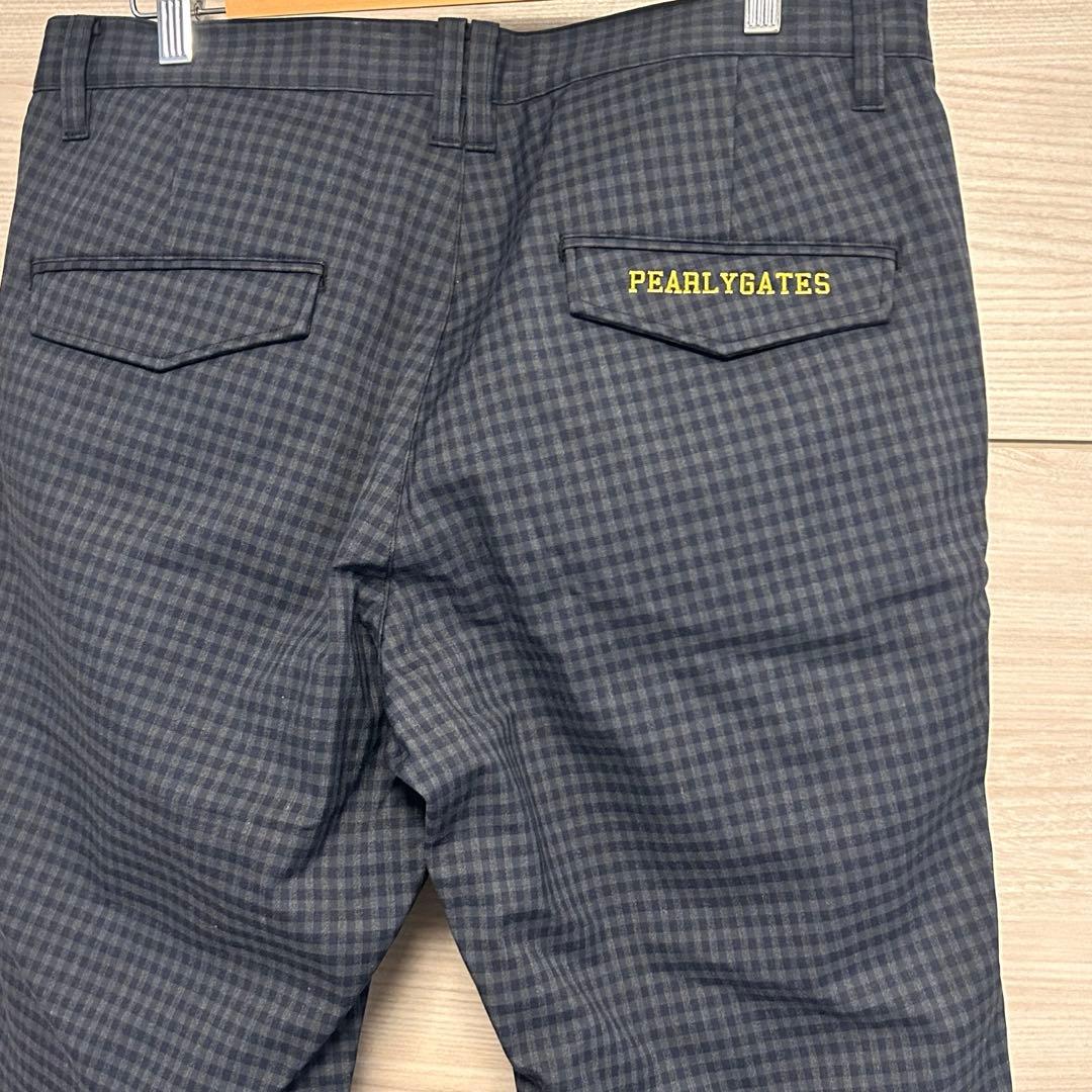 新品未使用 パーリーゲイツ チェック柄 ゴルフパンツ 裏起毛 メンズ 6