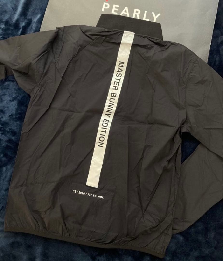 新品 マスターバニー 千鳥柄×ナイロンストレッチ 撥水ジャケット(4)M/白