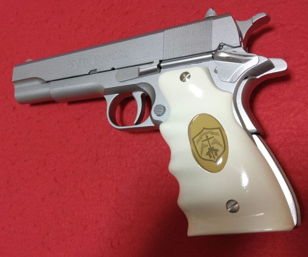 WA 緋弾のアリア コルトガバメント シルバー ブラック 2丁セット