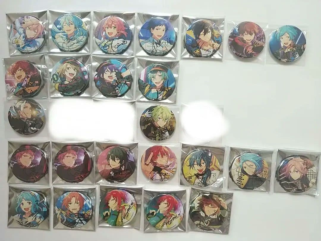 あんスタ 缶バッジ ポートレートサイン缶バッジ ポトレ缶 ポートレート缶バッジ