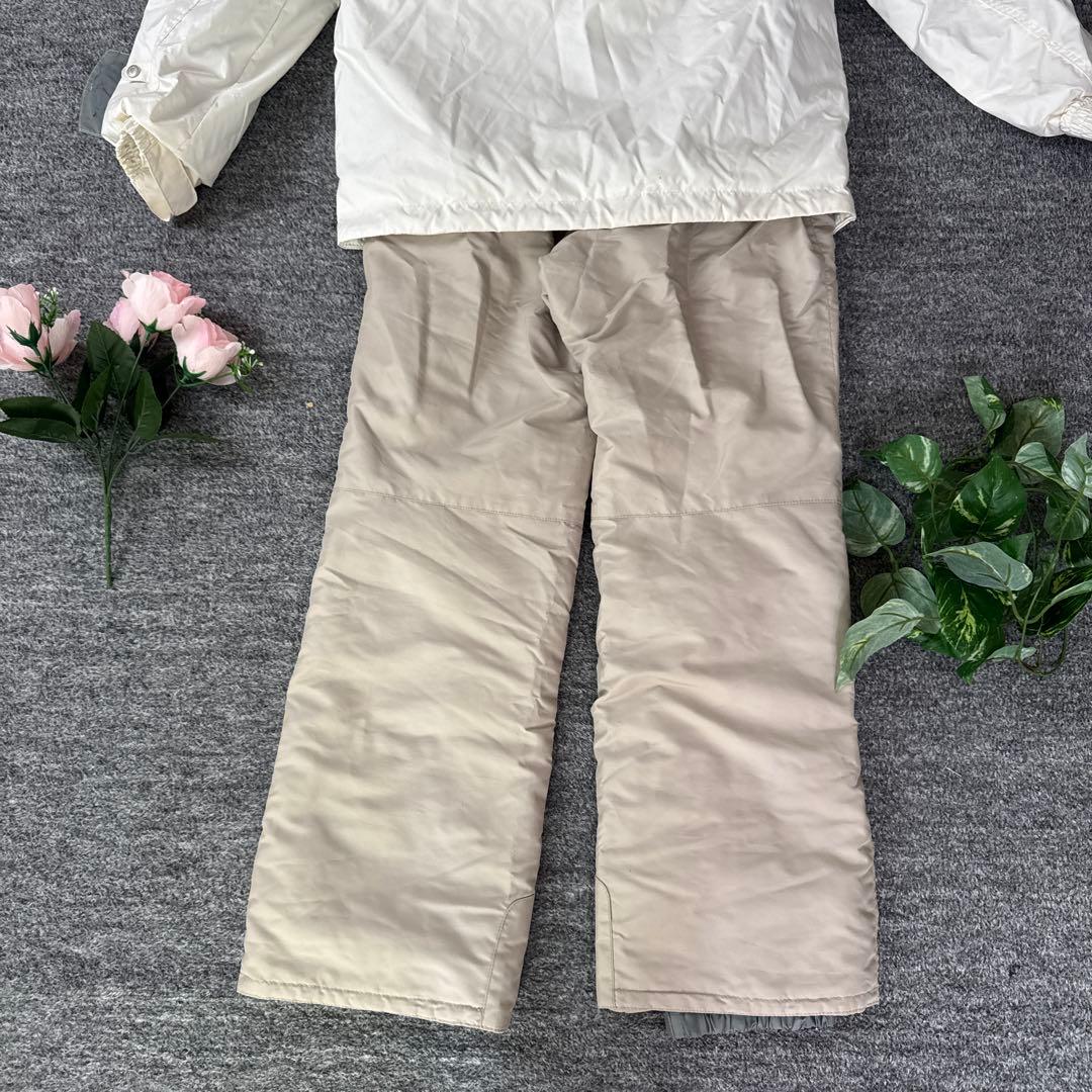 IGNIO イグニオ　スキーウェア　白　ベージュ　M 上下