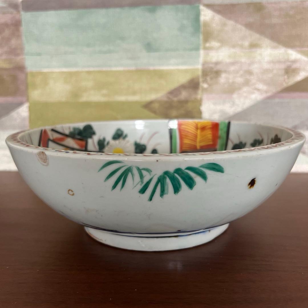 お皿　骨董品　鉢　陶芸品　芸品　工芸品　直径22.5センチ　高さ8センチ