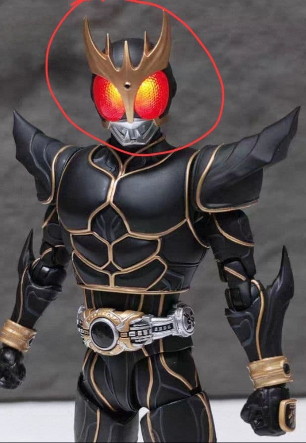 仮面ライダークウガ　アメイジングマイティ専用　発光ヘッド（バージョン2.0）
