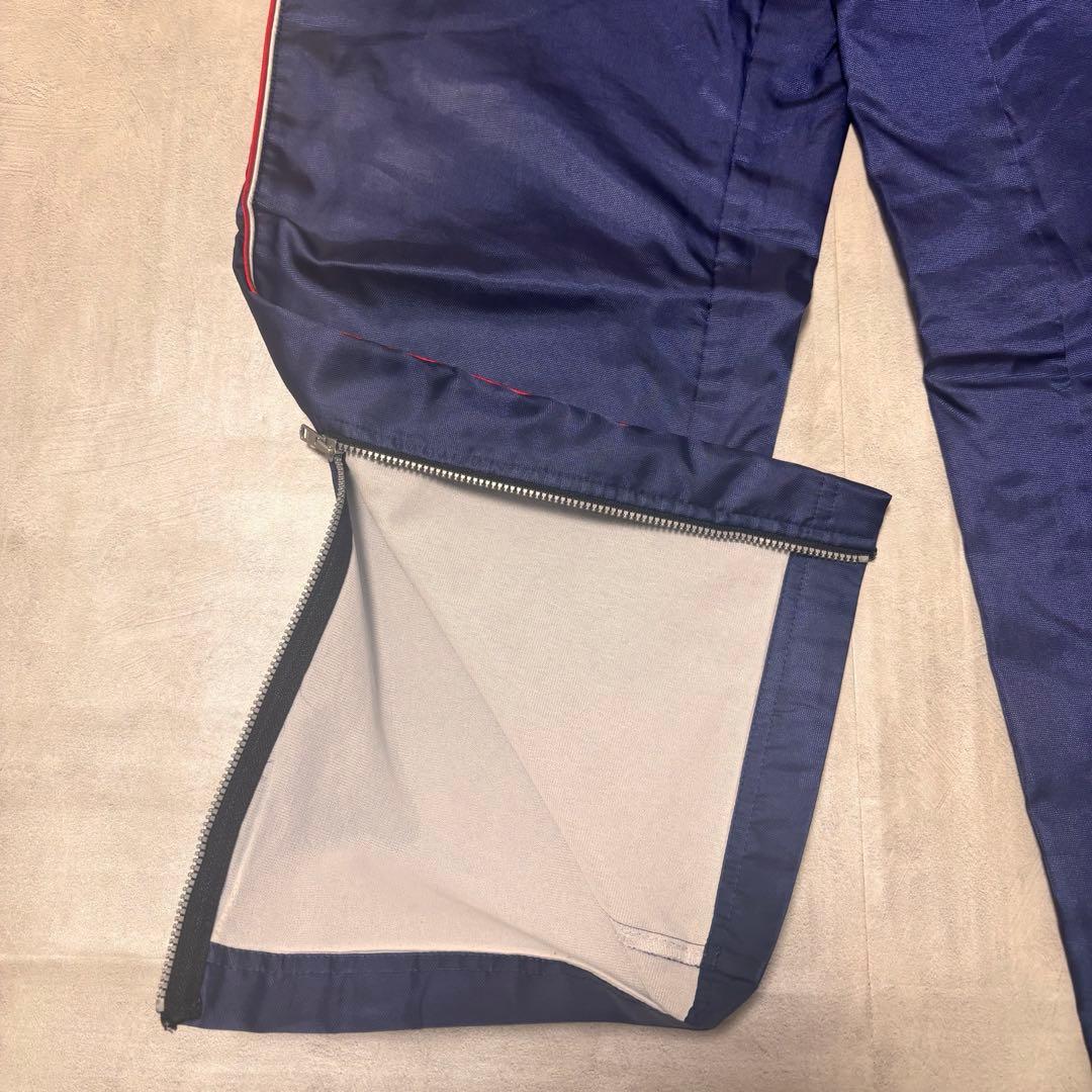 【美品】asics ウインドブレーカー セット 大きめ ネイビー スポーツ 陸上