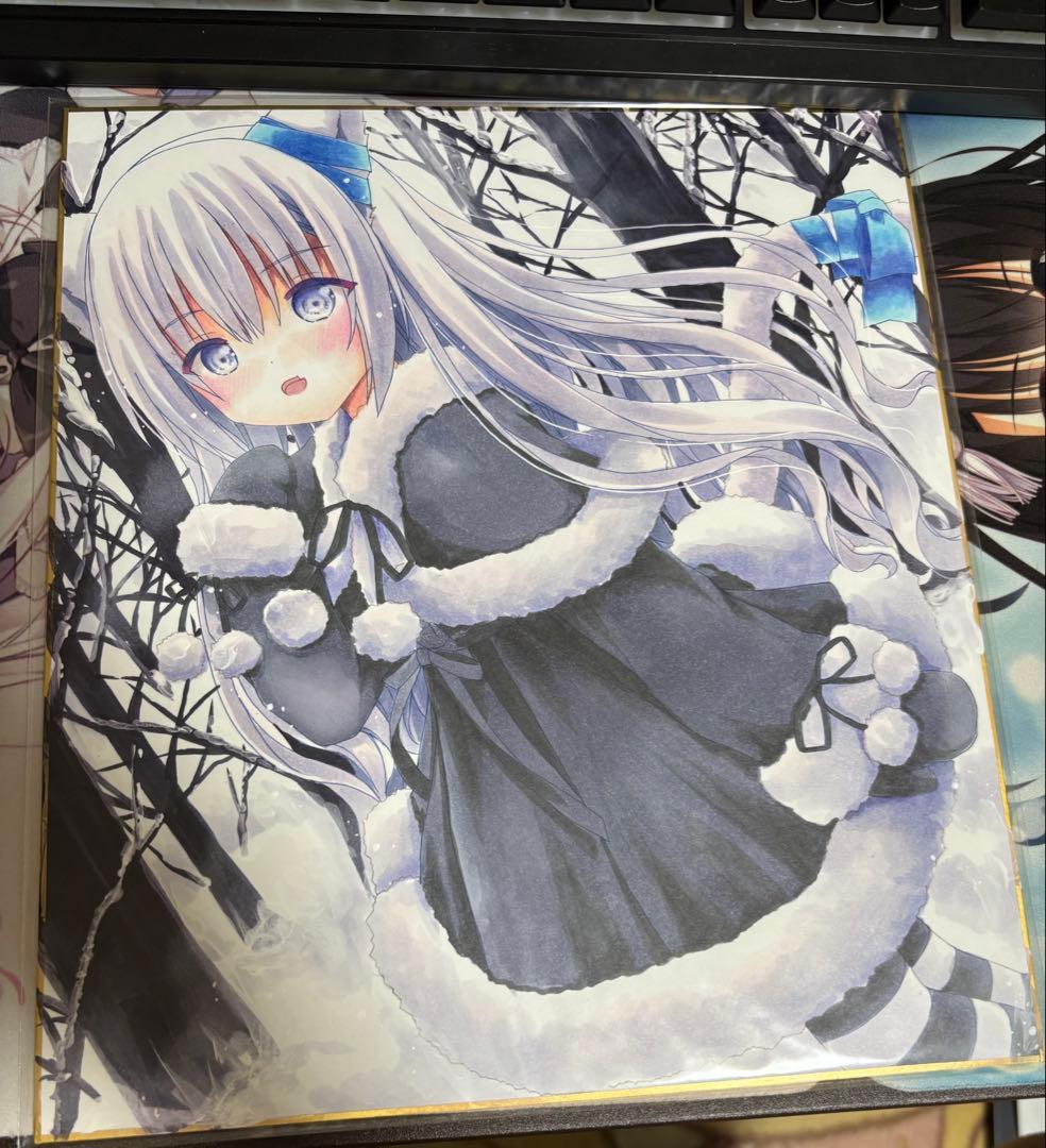 てぃんかーべる　ベル　直筆色紙