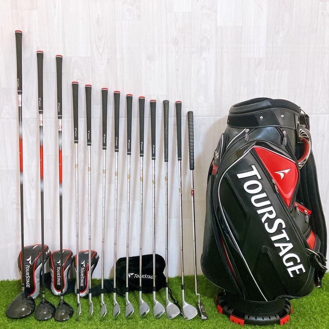 レフティ ブリヂストン ツアーステージ メンズゴルフセット 13本 初心者 左