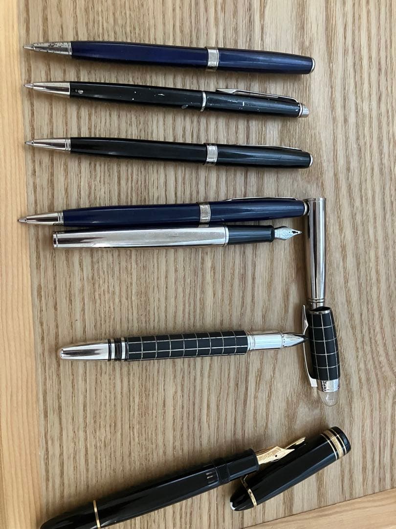 モンブラン、パーカーボールペン・万年筆 7本セット