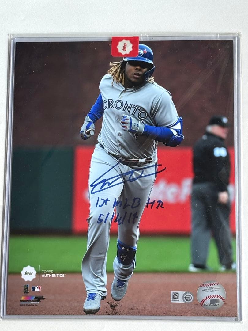 MLB機構証明! ゲレーロJR 直筆サイン写真 1st HR 5/14/19