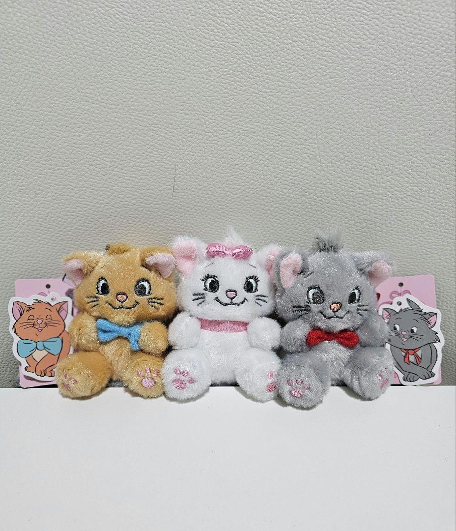 韓国　限定　ディズニー マリーちゃん　おしゃれキャット キーホルダー　ぬいキー