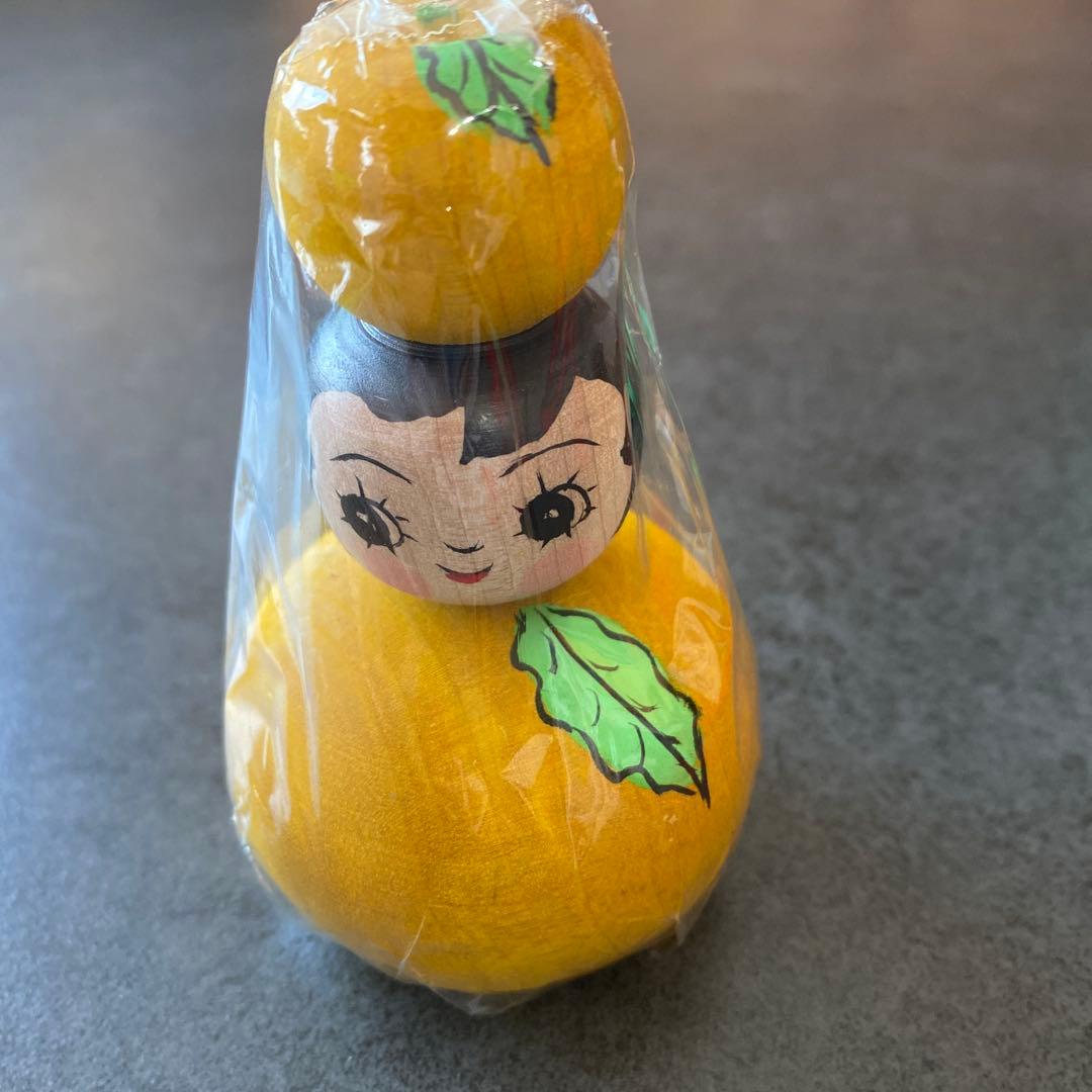 伝統こけし津軽系こけし/山谷レイ工人こけし 津軽りんご三姉妹こけし