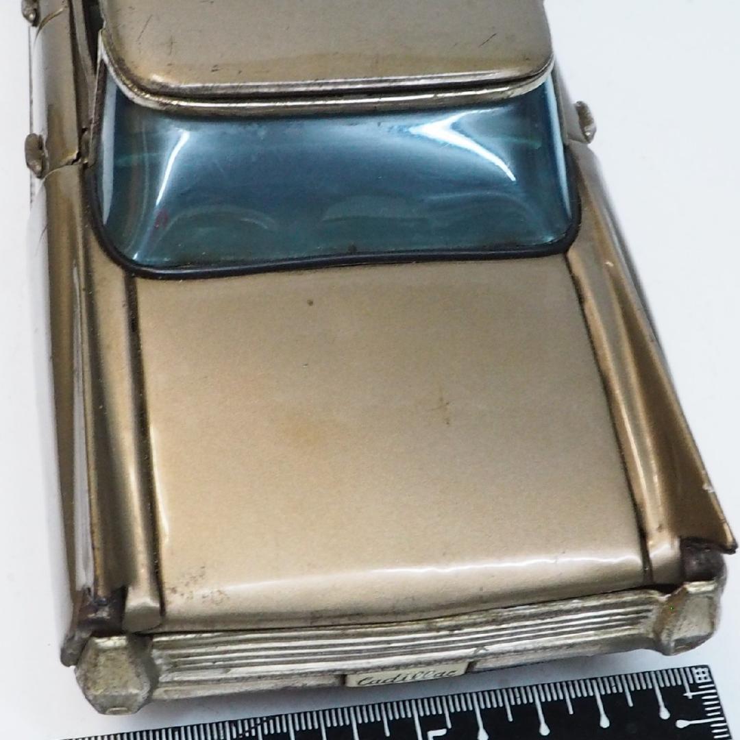 萬代屋【キャデラック セダン 大サイズ黄土】ブリキtin toy car【箱無】