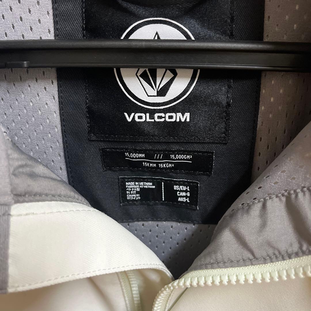 VOLCOM スノーボードウェア L ホワイト/ブラック