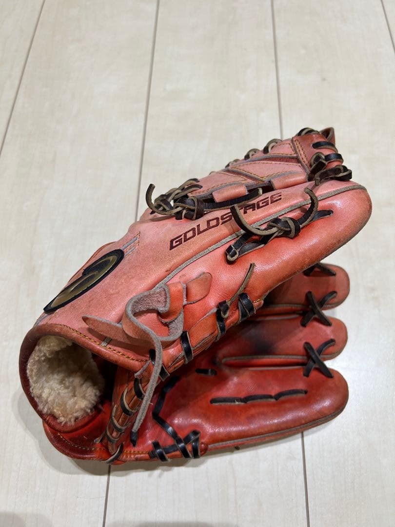 ゴールドステージ 硬式グローブ 右投げ用 オレンジ