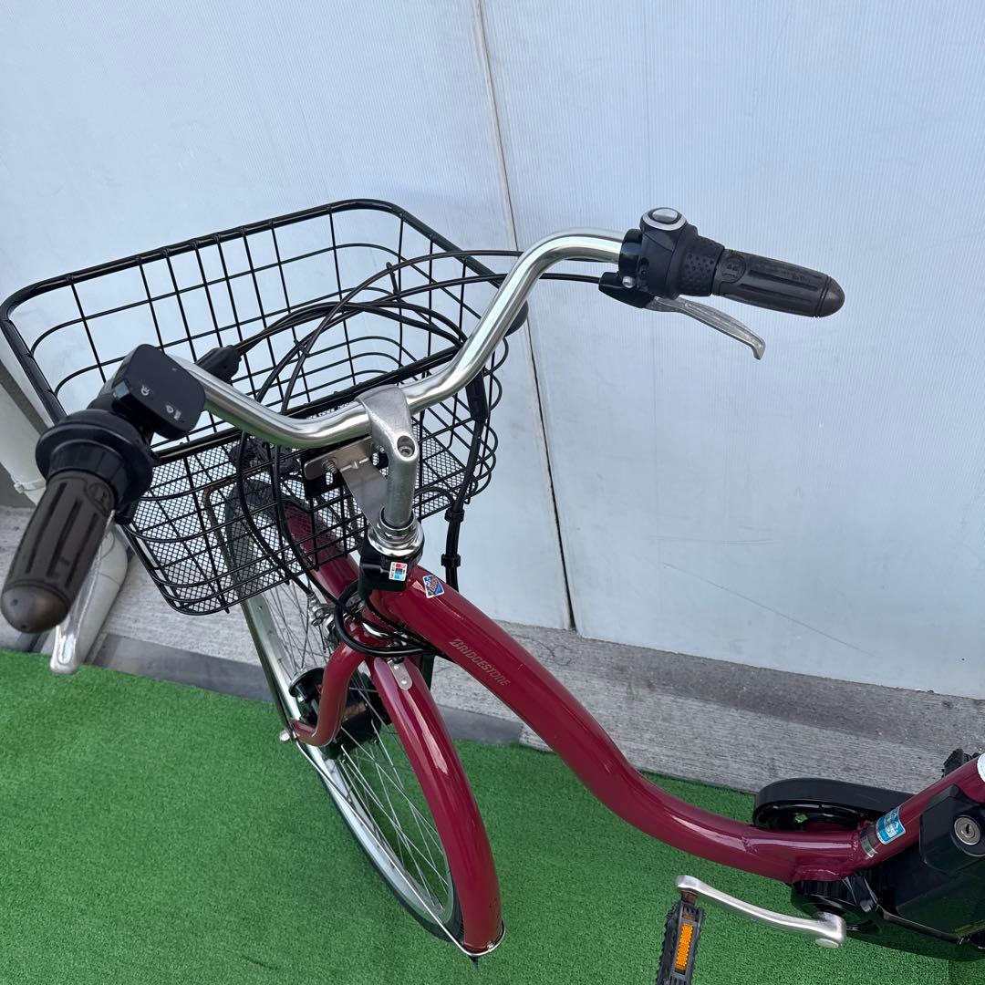 ブリヂストン アルベルト新型電動アシスト自転車26インチ レッド