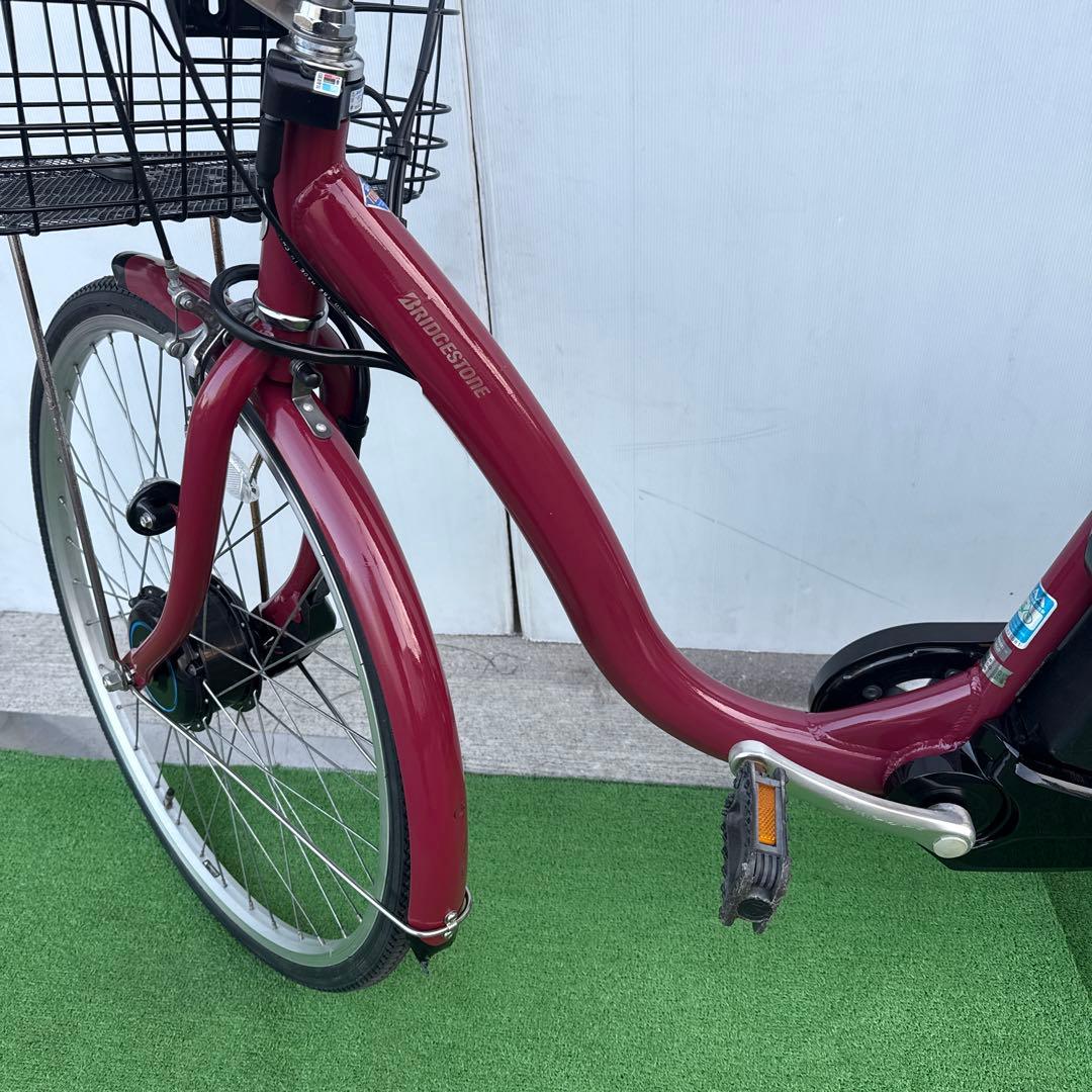 ブリヂストン アルベルト新型電動アシスト自転車26インチ レッド