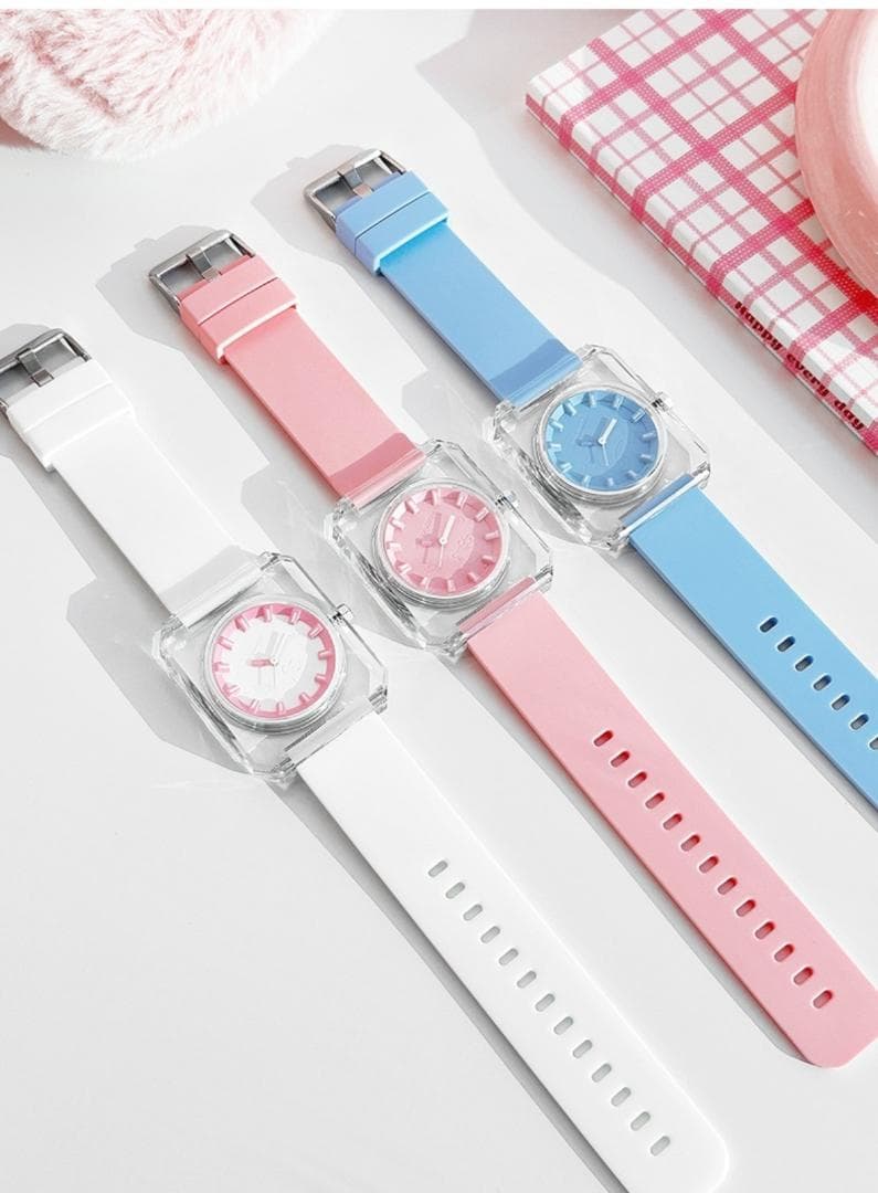 シナモンロール サンリオ クリア アクアブルー 腕時計 限定 海外 コラボ