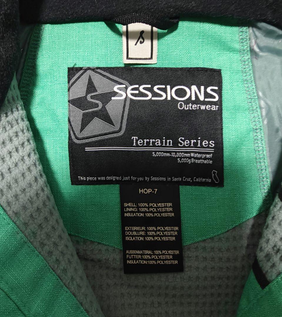 SESSIONS スノボウェア 上下　セット　Sサイズ