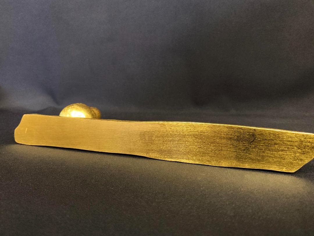 彫刻界巨匠 圓鍔勝三(円鍔勝三)ひょうたん 瓢箪 文鎮 鋳込み文字