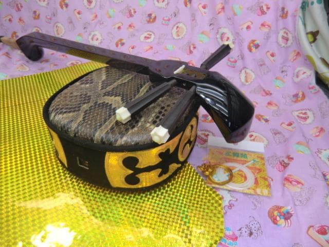 P10現品販売(送料無料)25.980円　沖縄三線　蛇皮強化張組み立てキット