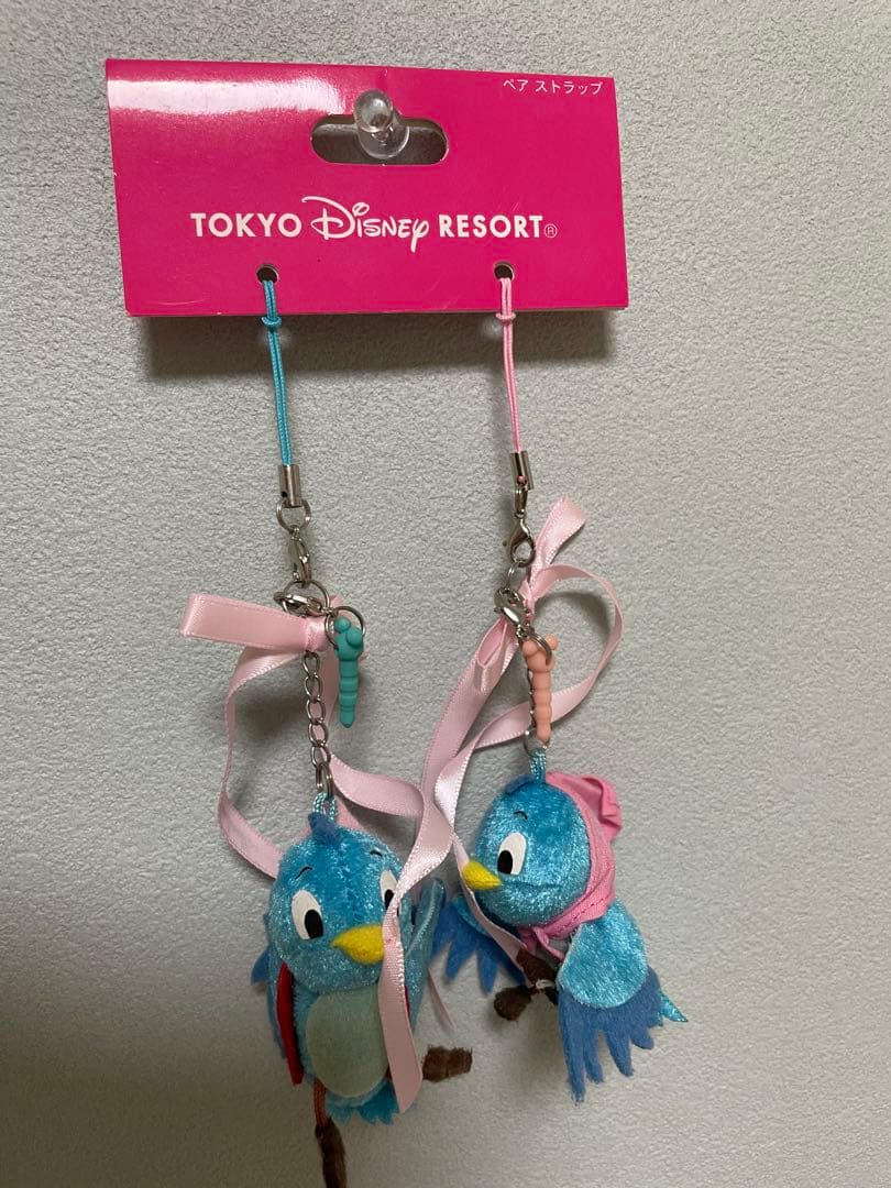 東京ディズニーリゾート シンデレラ青い鳥のストラップ 2個セット