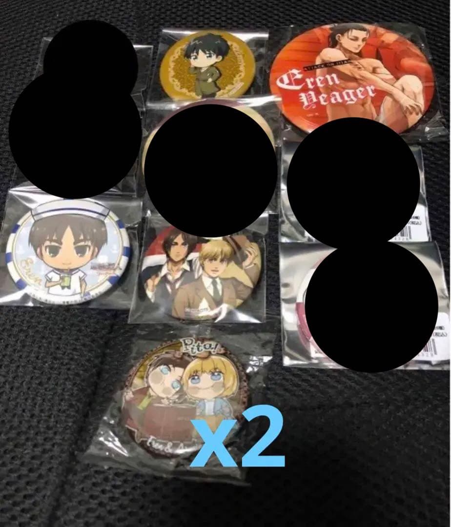 進撃の巨人　缶バッジ　エレン　JOYPOLIS　27点セット