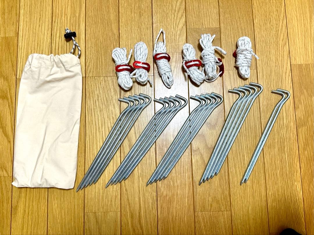 【未使用】TOMOUNT パップテント 軍幕　ベージュ/グランドシート付き