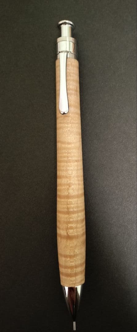 工房楔　楓ちぢみ杢　0.5シャープペンシル 固定式口金　おまけ付き
