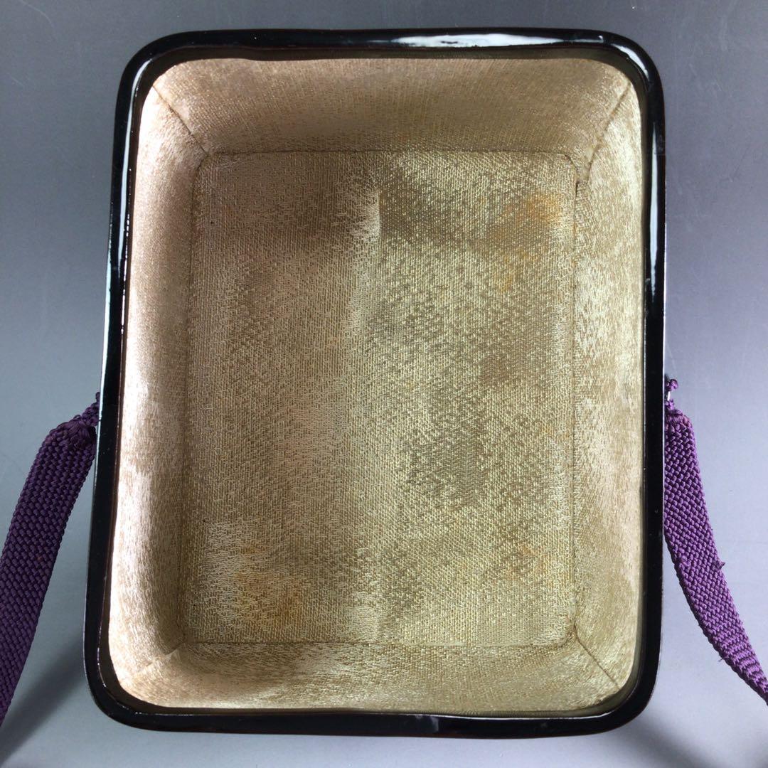 Ｒ６５１　御所籠　『篭師　和田鱗司作』『竹茶籠』『茶器揃』　共箱　茶道具