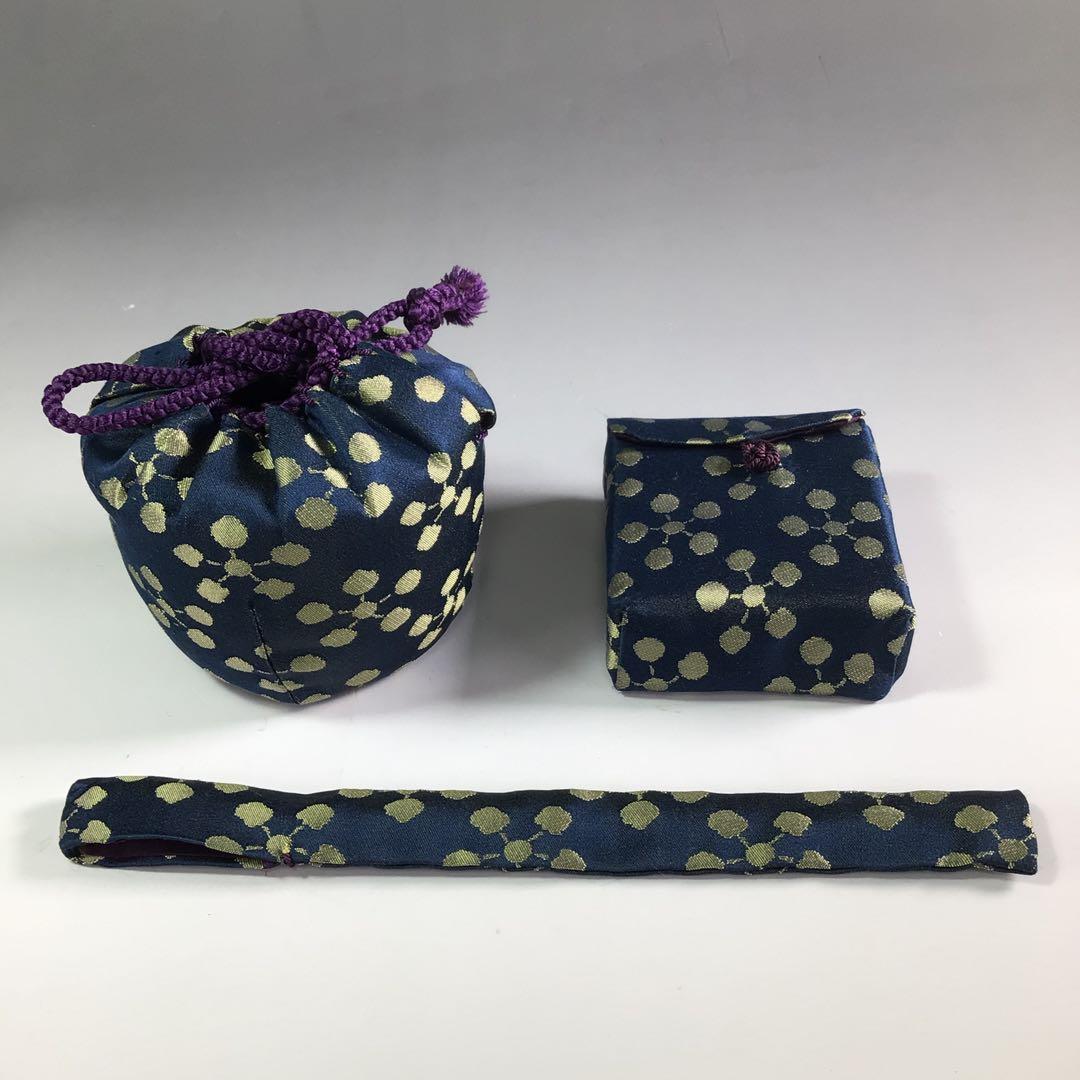 Ｒ６５１　御所籠　『篭師　和田鱗司作』『竹茶籠』『茶器揃』　共箱　茶道具