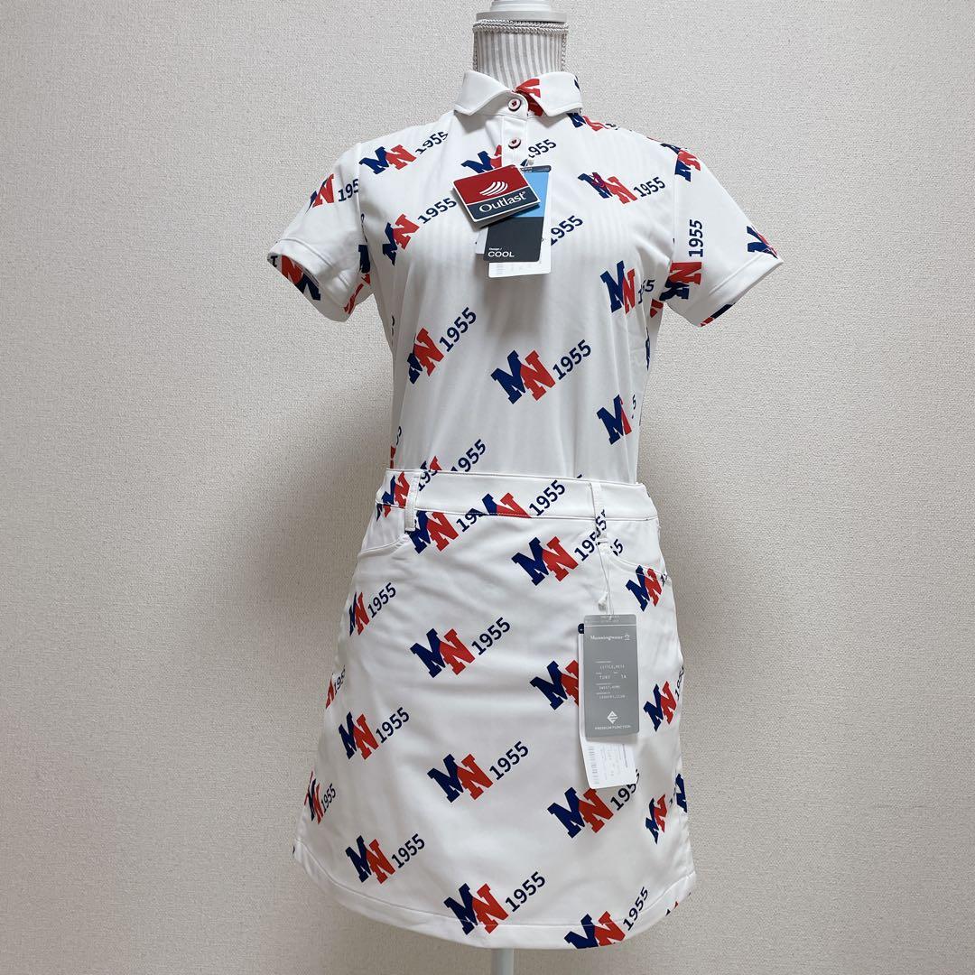 新品タグ付き　マンシングウェア　ゴルフ　セットアップ　半袖シャツ　スカート