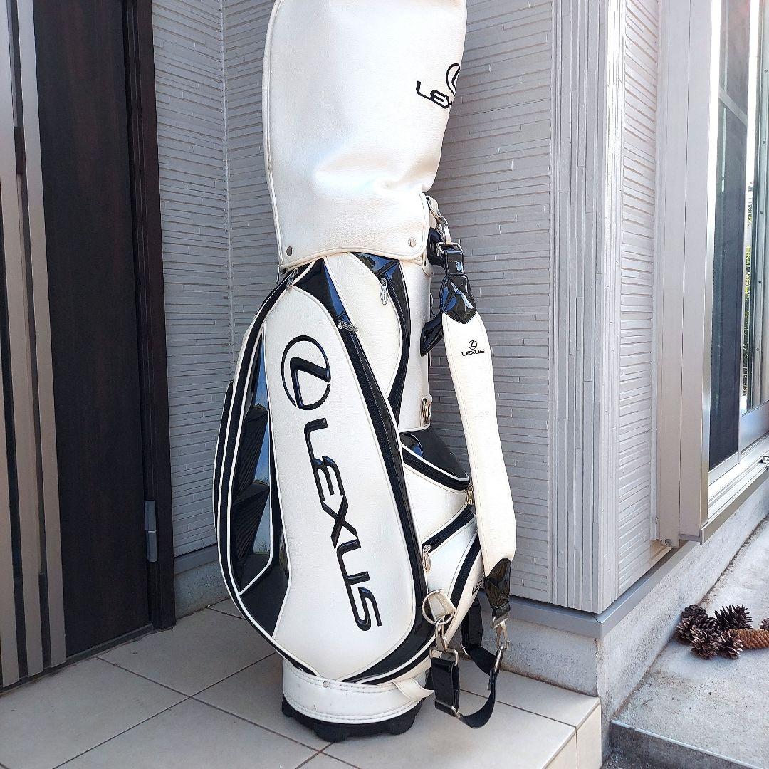 Lexus キャディバッグ ホワイト ブラック