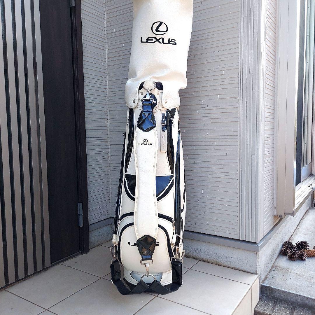 Lexus キャディバッグ ホワイト ブラック