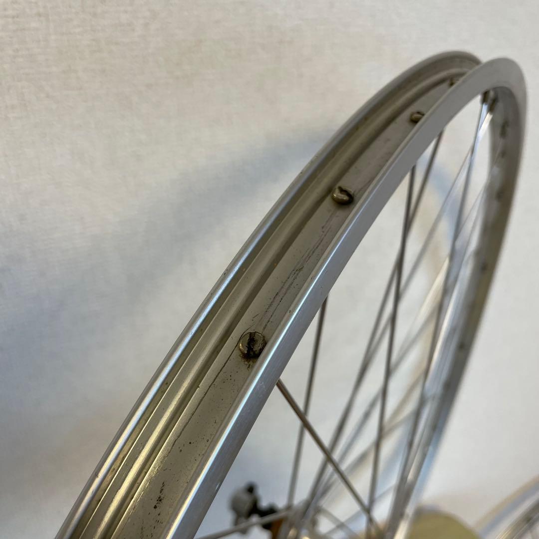 アルミクリンチャーホイール前後セット　ボスフリー　スポルティフ　ヴィンテージ