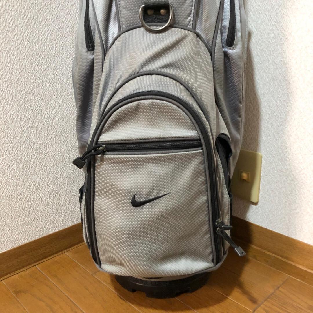 【希少】 NIKE ナイキ ゴルフ キャディバッグ カート型 6分割 グレー