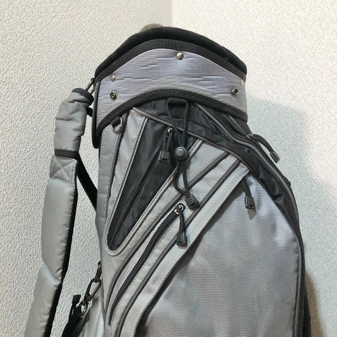 【希少】 NIKE ナイキ ゴルフ キャディバッグ カート型 6分割 グレー