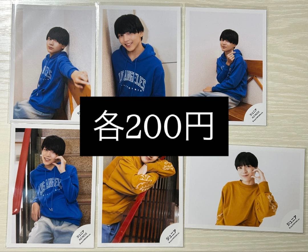 井上蒼生　公式写真　４０枚セット