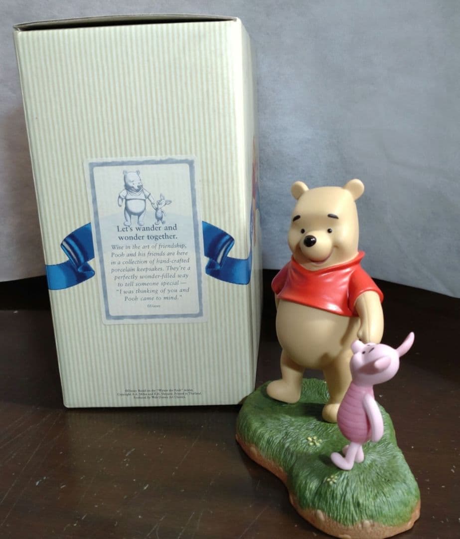 くまのプーさん&ピグレット　ハロウィン仮装峰ハチパンプキンディズニーストアー陶器