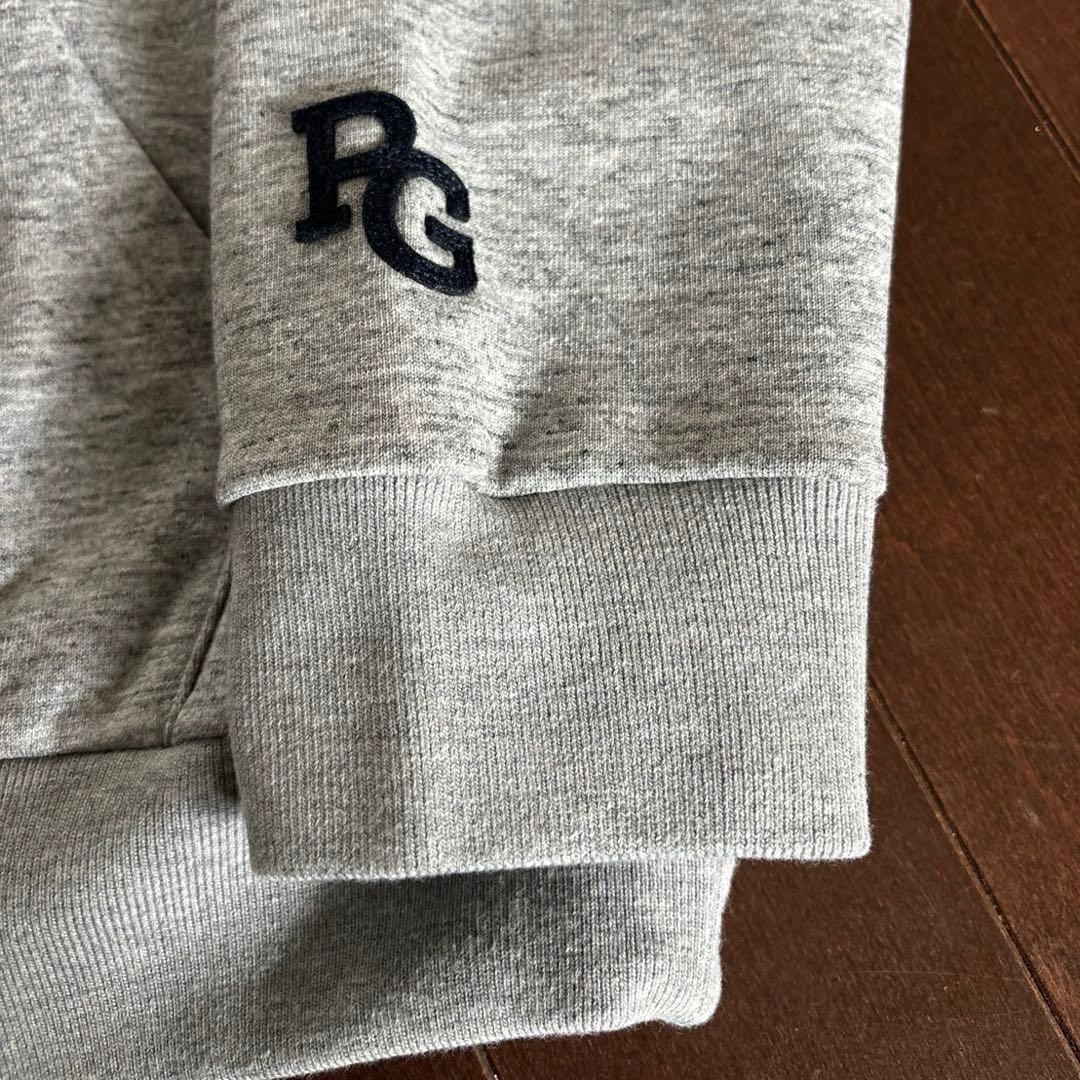 パーリーゲイツTOPスパン裏毛ウサギ杢調グレーパーカーサイズ5