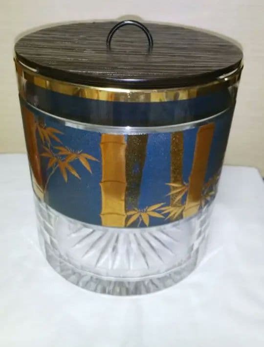 【しろくま】水指 ガラス 漆器　吉田華正作