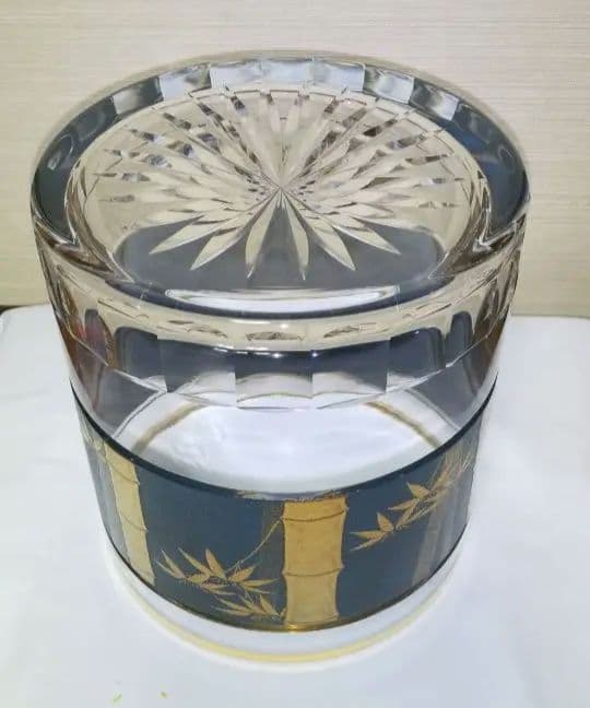 【しろくま】水指 ガラス 漆器　吉田華正作